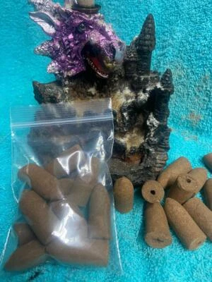 BackFLOW INCENSE CONES 10 件 1.5 英寸手浸涂抹清洁精神巫术  — 第 1/2 张图片