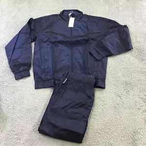 Sergio Tacchini Tracksuit Mens Small Jacket Pants Blue Navy Track Jacket AB5 - Picture 1 of 12