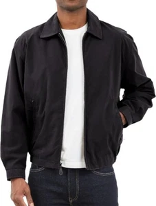 London Fog Men's Auburn Zip-Front Golf Jacket, Black Size M - Picture 1 of 10