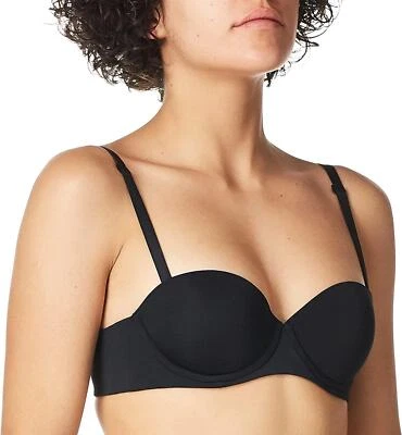 Calvin Klein 282959 Women's CK Push Up Strapless Bra, Black, 32A - Image 1 of 3