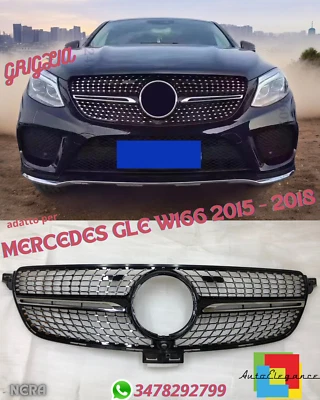 ⭐DIAMANTGRILL, GEEIGNET FÜR MERCEDES GLE W166 2015 - 2018⭐ - Bild 1 von 4
