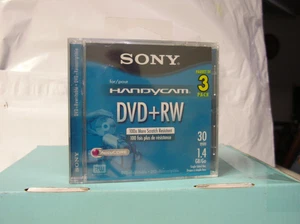 Sony 8 cm DPW30L2H Supporto di memorizzazione - DVD+RW (8 cm) - 1,4 GB NUOVO CONFEZIONE DA 3 - Foto 1 di 3