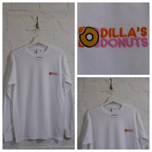 Actual Fact Dillas Donuts Hip Hop J Dilla White Long sleeve Tee T-shirt