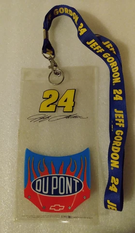 Dupont Motorsports #24 NASCAR Lanyard Plastic Pocket Ticket Holder 2006 Cover