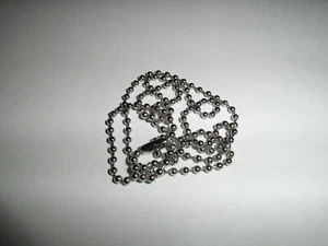 Kugelkette rund Edelstahl  hochglanzpoliert   Länge: 55cm  - Picture 1 of 2