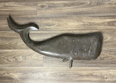 RARE Antique 19th c American Folk Art Sperm Whale Weathervane Topper - Image 1 of 4