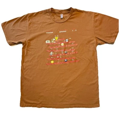 Retro Y2K Donkey Kong T Shirt Mens Large Black Video Game Graphic Tee Mario EUC - Image 1 of 4