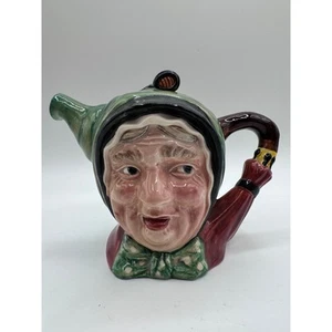 Vintage Beswick England Character Teapot #691 Granny Figurine Pottery 6” Tall - Picture 1 of 10