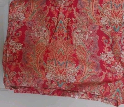 Edredón Eikei King 102x90 Algodón Egipcio ¡Precioso Diseño Paisley Rojo! Foto 1 de 4