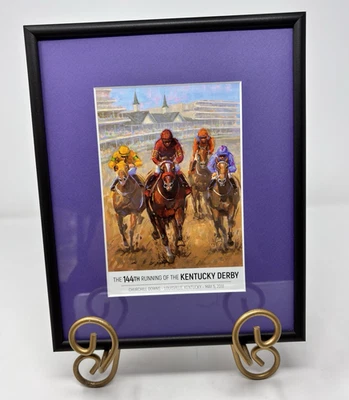 Justify 144th Running of Kentucky Derby Framed Art Triple Crown Winner 2018 - Image 1 of 4
