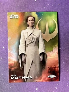 2025 Topps Chrome Star Wars Mon Mothma #93 Green Refractor /99 Andor - Picture 1 of 1