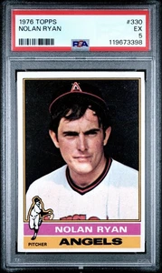 1976 Topps Nolan Ryan #330 California Angels HOF PSA EX 5 - Picture 1 of 2