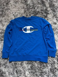 Sudadera Champion Manga Larga Logo Bordado (L) Azul - Imagen 1 de 7