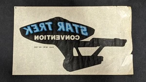 August 1978 Star Trek Convention Limited Edition Iron-On Transfer! 1 of 700! - Picture 1 of 7