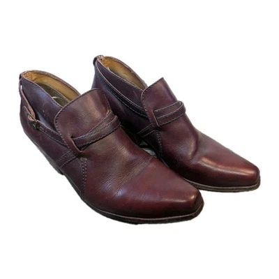 Vintage 1970s Maroon Glenn Shoe 9 And 1/2d Leather - Image 1 of 4