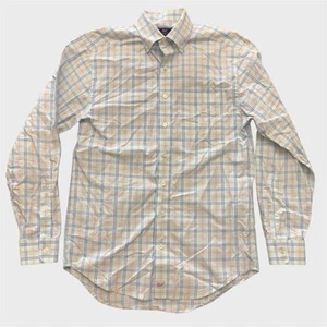 Camisa Vineyard Vines Para Hombre Pequeña Blanca Azul A Cuadros Abotonada Informal Preppy - Imagen 1 de 9