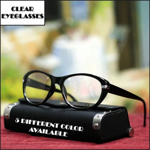NUEVAS GAFAS DE HOMBRE ELEGANTES MODA RETRO AÑOS 70 AÑOS 80 DE COLECCIÓN GAFAS NEGRAS - Imagen 1 de 5