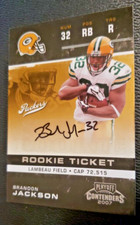 2007 Playoff Contenders   #116 Brandon Jackson   AUTO ROOKIE CARD  Team: Green