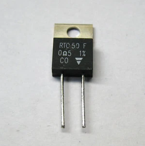 1 Stück RTO 50F Dickschichtwiderstand radial, 50 W 0,5 Ohm 1% (M1575) - Picture 1 of 2