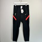 LFC Nike Track Pants Mens Large Black Print Logo Dri-Fit Bottoms New With Tags