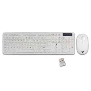 2.4GHz Wireless Keyboard And Mouse Set UK USB Dongle For PC Laptop Full-Size NEW - Picture 1 of 6