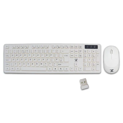 2.4GHz Wireless Keyboard And Mouse Set UK USB Dongle For Laptop PC Full-Size New - Image 1 of 4