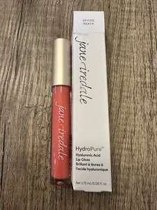 Jane Iredale HydroPure Hyaluronic Acid Lip Gloss in Spiced Peach Full Size NIB - Picture 1 of 2