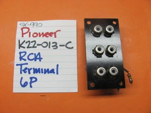📈PIONEER K22-013-C 6P RCA TERMINAL SX-990 STEREO RECEIVER - Picture 1 of 3