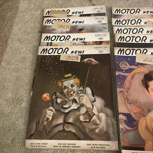 Vintage 1946 Motor News Magazine Lot of 9 - Bild 1 von 12