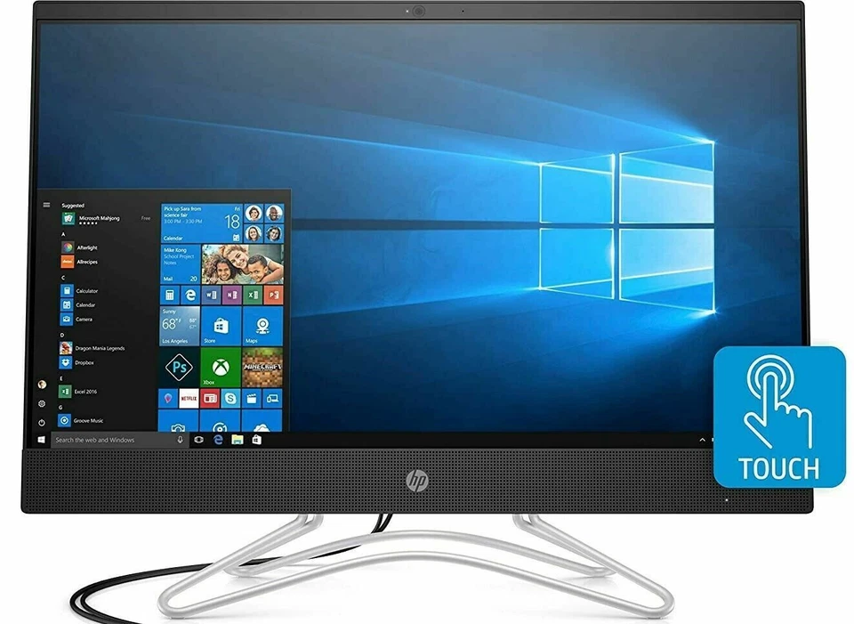MinHP 24-F0014 23.8" HD Touchscreen Desktop Intel Core i3-8130U 8GB 1TB WIFI - Image 1 of 4