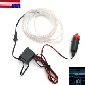 Tira de neón de luz decorativa interior coche luz verde transparente 2m LED El Line  - Imagen 1 de 19