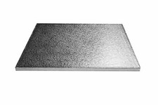 Tamburo torta rettangolare argento oblungo 12 mm spessore 12x9 16x12 18x12 18x14 20x16' tavola
