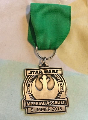 Star Wars Imperial Assault Summer 2015 Medal-Medallion-Badge-X Wing-Rebel-Promo - Image 1 of 3