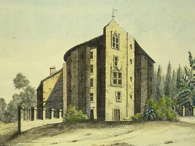 CHATEAU DE LACAZE Landes LITHOGRAPHIE Guienne Monumentale LA CASE XIX° - Photo 1/3