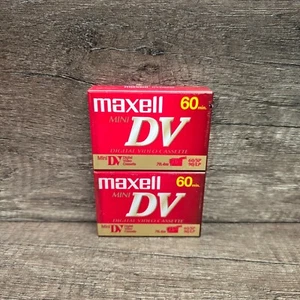 Maxell DV-60 MiniDV Ruban Lot de 2 Rubans Scellés NEUF - Photo 1 sur 6