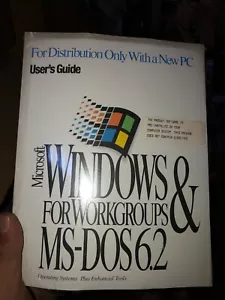 SEALED Microsoft Windows 3.11 Workgroups & MS-DOS 6.2 PC User's Guide COA RARE - Picture 1 of 2