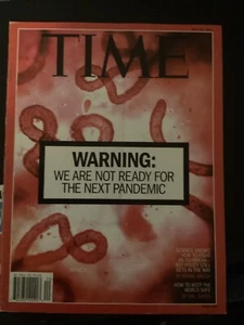 TIME WARNING WE ARE NOT READY FOR THE NEXT PANDEMIC MAGAZINE - Picture 1 of 1