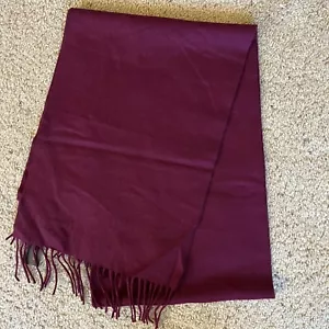 Stewart of Scotland 100 % Wolle weinrot Schal neu mit Etikett’s - Bild 1 von 2