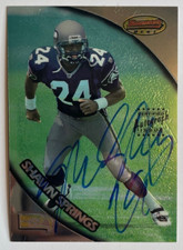 Shawn Springs 1997 Bowman's Best Refractor RC AUTO AUTOGRAPH Seahawks Ohio State
