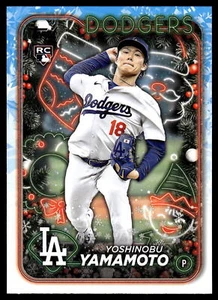 2024 Topps Holiday YOSHINOBU YAMAMOTO RC #H88 - Picture 1 of 2
