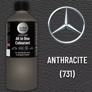 Leather Paint for MERCEDES Car Seat ANTHRACITE 731. 250ml Dye Repair Recolour - Picture 1 of 10