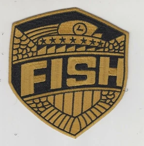 TOPPA DRADD JUDGE FISH IRON ON BIG 4"21/64 - Foto 1 di 1