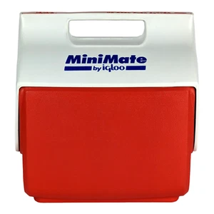 Refrigerador Lunchera Vintage MiniMate by Igloo Años 90 Botón Rojo Azul Hecho en EE. UU. - Imagen 1 de 17