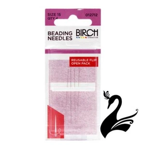 Birch Sewing Needles - Beading Size 15 (Pack of 4) - Sewing Craft DIY - Picture 1 of 1