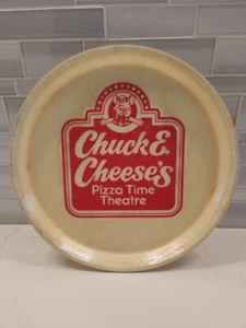 Bandeja para servir pizza de fibra de vidrio vintage Chuck E. Cheese's Pizza Time Theatre 11" - Imagen 1 de 10
