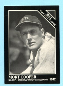 1991 The Sporting News # 301 Mort Cooper -- N.L. MVP -- Box 125