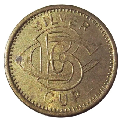 (1909-15) Caille Bros Co "Silver Cup" Spielautomat Medaille, Detroit Michigan 1910er - Bild 1 von 2
