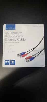 Insignia NS-SBNC100P9 100' 4K Ultra HD Premium Video/Power Accessory Cable -BlK  - Image 1 of 3