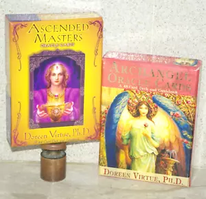 Tarjetas Doreen Virtue Ascended Masters + Arcángel Oráculo ~ Sin usar Como nuevas ~ FREEPOST - Imagen 1 de 3
