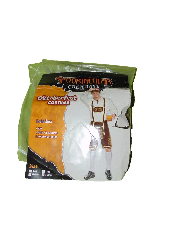 Spooktacular Octoberfest German Lederhosen Outfit Xl Men New - Image 1 of 2